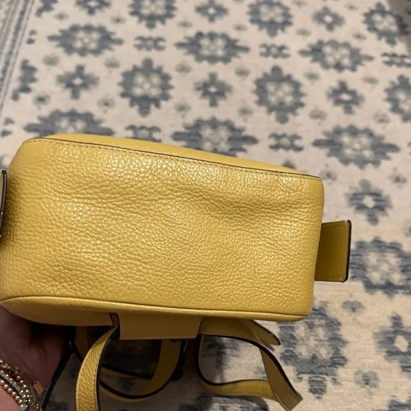 Coach Mustard Leather Backpack - Picture 4 of 6